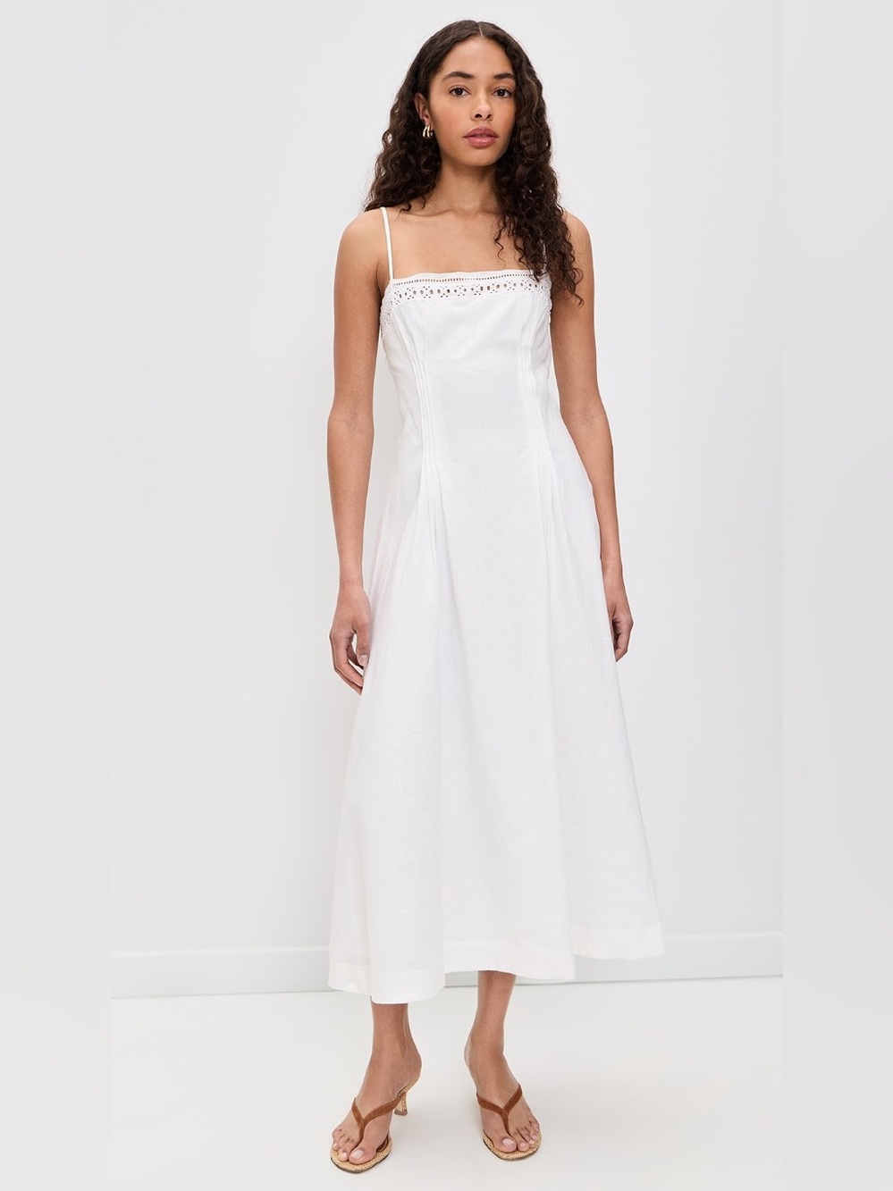 Reformation Pomona Linen Dress